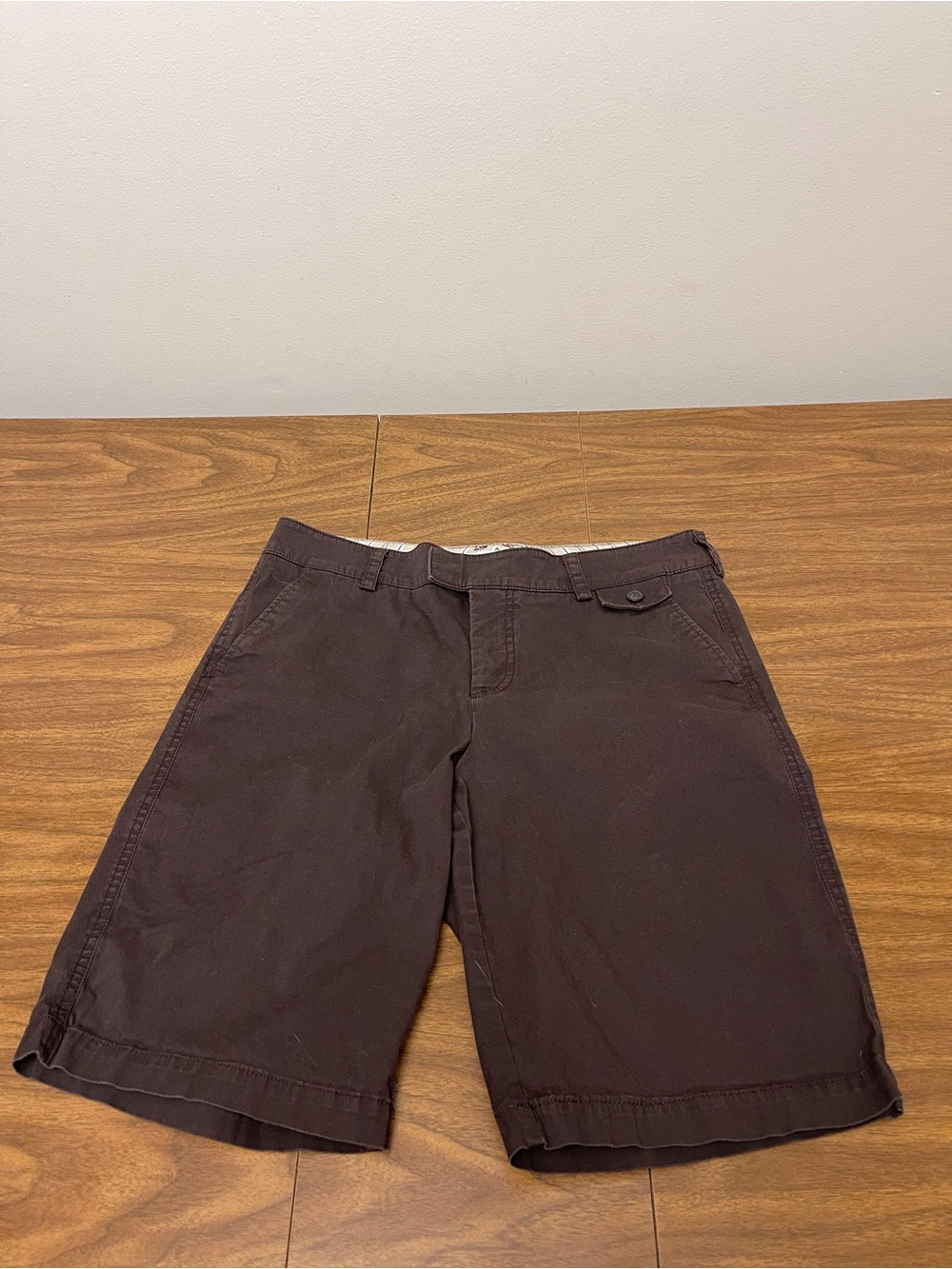 Mid Rise Curvy Bermuda Shorts